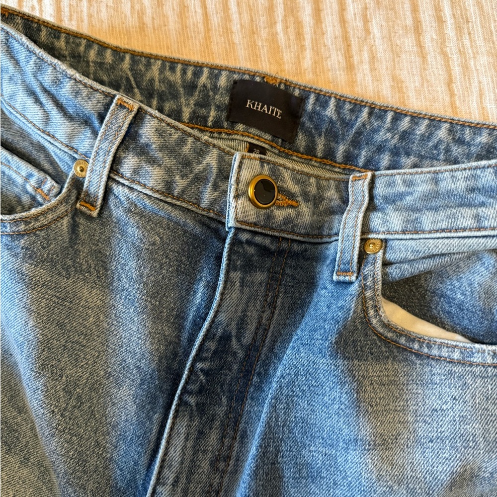 KHAITE Danielle Blue Denim Jeans - Picture 3 of 6